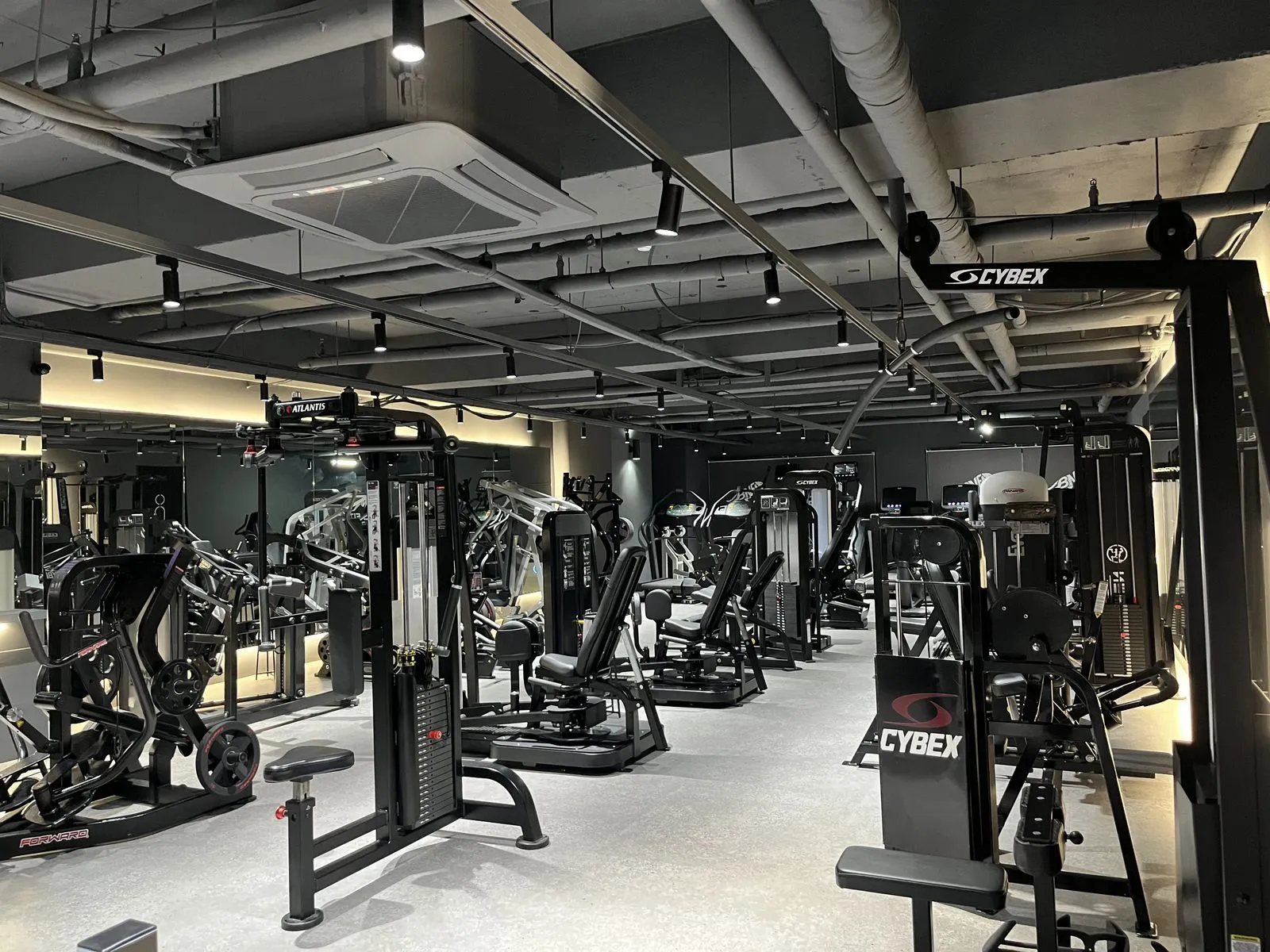 비앤핏 플레티넘 관양동점의 CYBEX 웨이트 머신 라인업